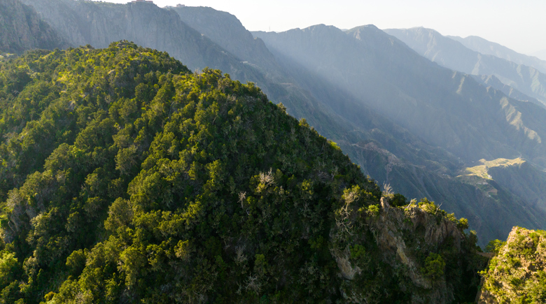 Sunrise Through The Peaks In Soudah